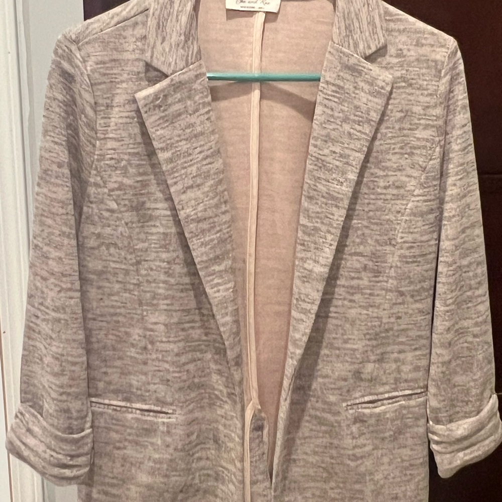 Women's Peach and Gray Blazer